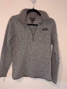 Patagonia Better Sweater Women’s Medium Gray 1/4 Zip Fleece Pullover